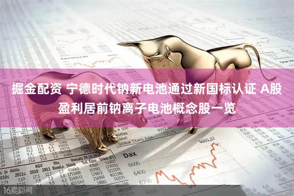 掘金配资 宁德时代钠新电池通过新国标认证 A股盈利居前钠离子电池概念股一览
