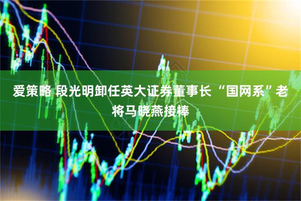 爱策略 段光明卸任英大证券董事长 “国网系”老将马晓燕接棒